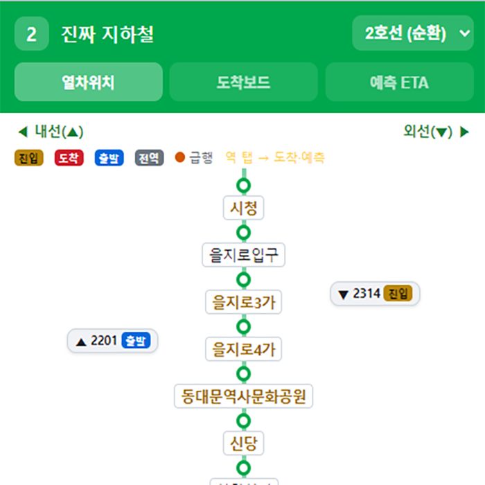 진짜 언제 와? 진짜 지하철 - 실시간 지하철 도착예측 웹앱 글의 사용자 업로드 이미지