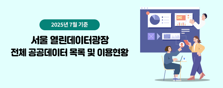 열린데이터광장 전체 공공데이터 목록 및 이용현황(25년 7월)