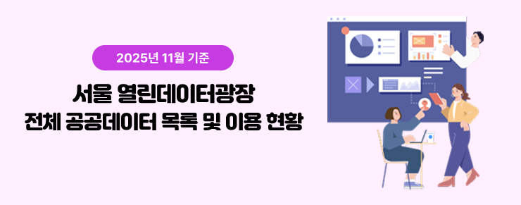 열린데이터광장 전체 공공데이터 목록 및 이용현황(25년 11월)